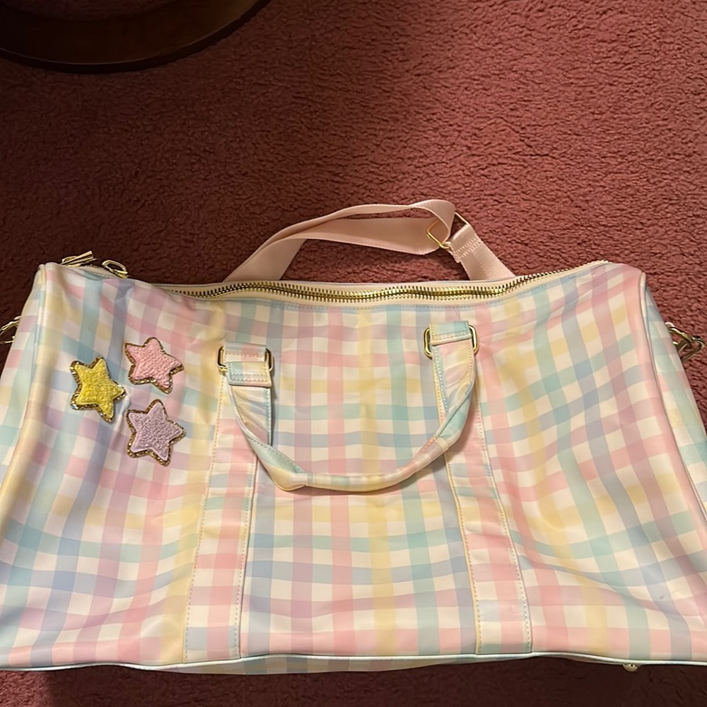Stoney Clover Rainbow Gingham Classic Duffle Bag